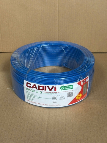 Dây, cáp điện Cadivi CV2.5 đơn 7 sợi đồng (100 mét) - CHÍNH HÃNG