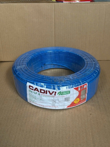 100 mét dây điện Cadivi 4.0 đơn CV4.0 lõi 7 sợi Chính hãng lõi đồng