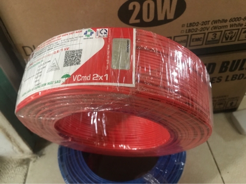 giá 100 mét Dây điện Cadivi đôi mềm VCmd 2x1 (VCmd2x32)