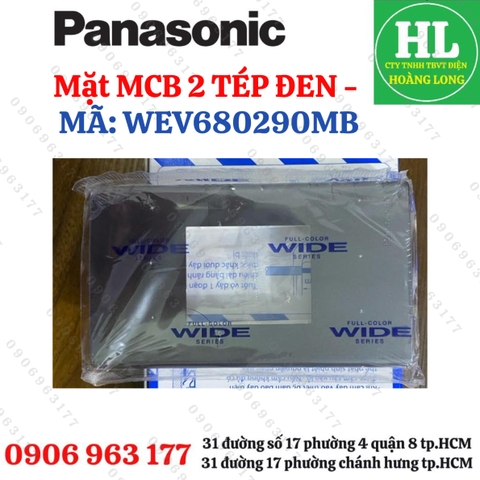 MẶT- Ổ CẮM - CÔNG TẮC WIDE MÀU ĐEN ÁNH KIM PANASONIC