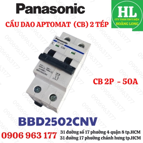 MCB 2 TÉP PANASONIC 2P 63A BBD2632CNV CHÍNH HÃNG