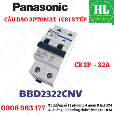 MCB TÉP PANASONIC 2P 32A BBD2322CNV CHÍNH HÃNG
