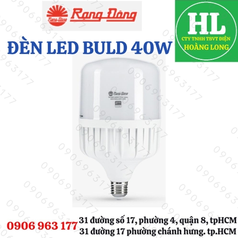 LED TRỤ 40W ÁNH SÁNG TRẮNG RẠNG ĐÔNG CHÍNH HÃNG