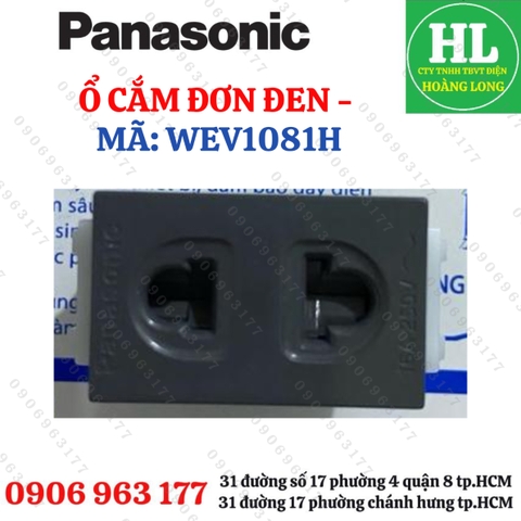 MẶT- Ổ CẮM - CÔNG TẮC WIDE MÀU ĐEN ÁNH KIM PANASONIC