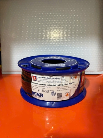 Dây điện LION đơn mềm VCm 0.75 có 24 sợi đồng bên trong