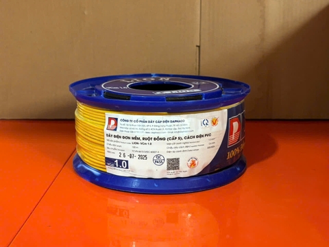 Dây điện LION đơn mềm VCm 1 có 32 sợi đồng bên trong