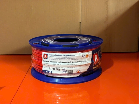 Dây điện LION đơn mềm VCm 1 có 32 sợi đồng bên trong