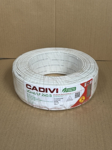 giá 100 mét Dây điện cadivi đôi mềm VCmd 2x0.5 (VCmd2x16)