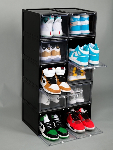 COMBO 10 hộp đựng giày RAPBOX | màu đen