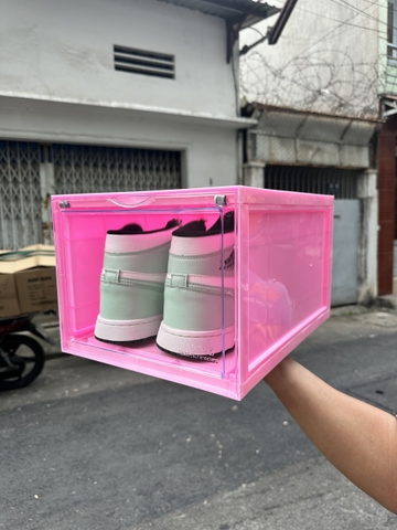PINK -RAPBOX Hộp Đựng Giày Cao Cấp