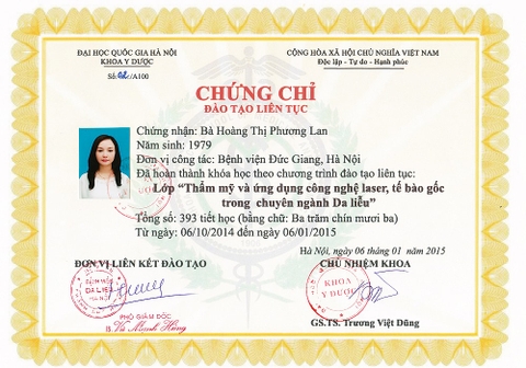 Chứng chỉ khóa học 