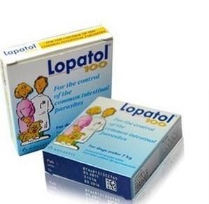 Thuốc tẩy giun dành cho chó trưởng thành Lopatol 100