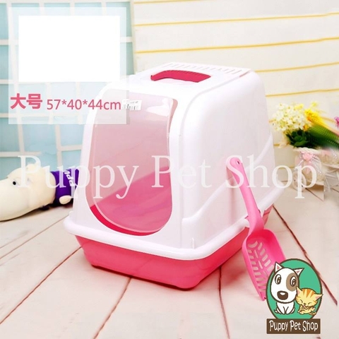 Nhà Vệ Sinh cho Mèo có cửa trong suốt