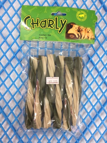 🍖Thanh xoắn gặm sạch răng cho chó Charly 100g🍖