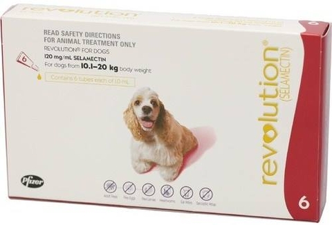 Thuốc nhỏ gáy trị kí sinh trùng REVOLOTION cho chó mèo 10-20kg