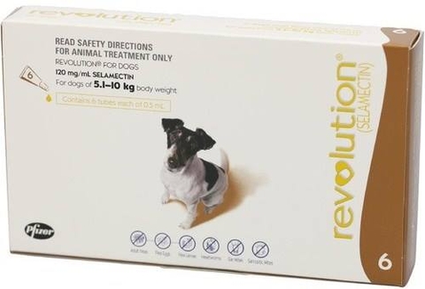 Thuốc nhỏ gáy trị kí sinh trùng REVOLOTION cho chó mèo 5.1-10kg