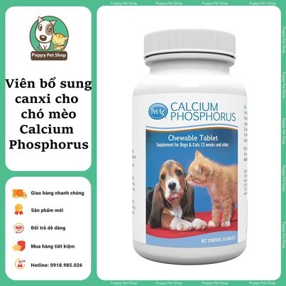 Viên bổ sung Canxi cho Chó Mèo Calcium Phosphorus