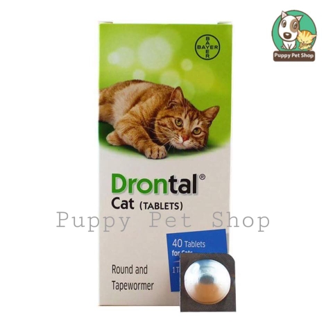 😻Thuốc tẩy giun Drontal cho mèo😻🐱