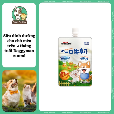Sữa dinh dưỡng cho chó mèo trên 2 tháng tuổi Doggyman 200ml