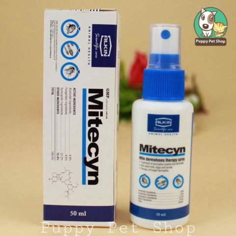 Thuốc trị ghẻ cho Chó Mèo - Alkin Mitecyn