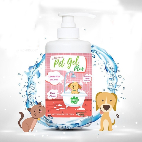🛀🏾😻🧖🏻‍♀️Sữa tắm trị ve rận cho chó mèo Pet Gel Plus 500ml🐶🐈🛁