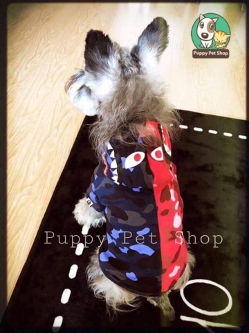 Áo Hoodie Cá Mập Cho Chó Mèo