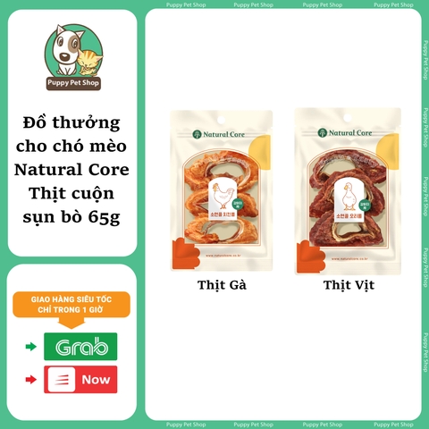 Đồ thưởng Natural Core Thịt cuộn sụn bò 65g