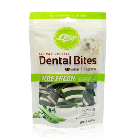 🥖🐶 Bánh thưởng cho chó vị rau củ - Orgo Dental Bites Vege Fresh🥬🌽