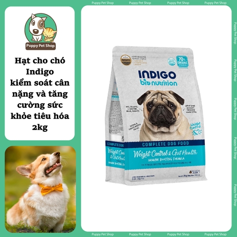 Thức ăn hạt cho chó Indigo kiểm soát cân nặng và tăng cường sức khỏe tiêu hóa 2kg