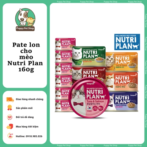 Pate lon cho Mèo Nutri Plan 160g