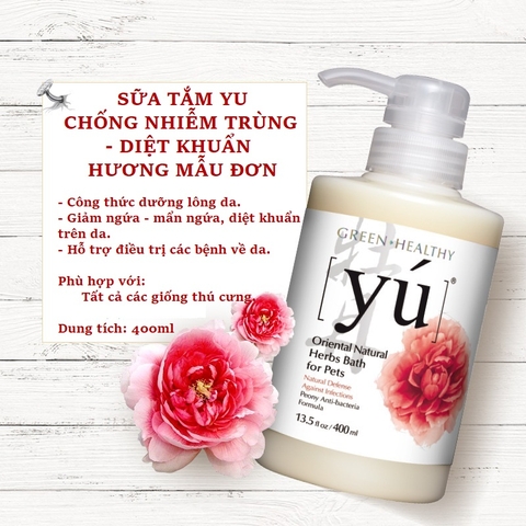 Sữa tắm Yu chống nhiễm trùng-diệt khuẩn hương Mẫu Đơn
