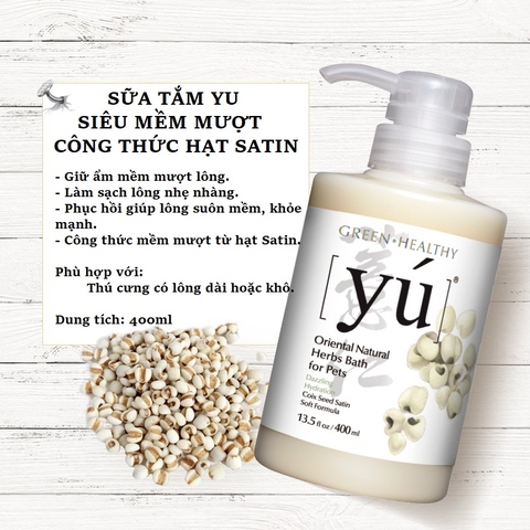 Sữa tắm Yu siêu mềm mượt công thức hạt Satin