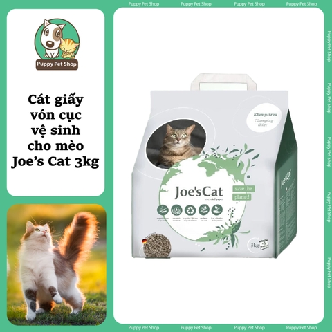 Cát giấy vón cục Joe's Cat 3kg
