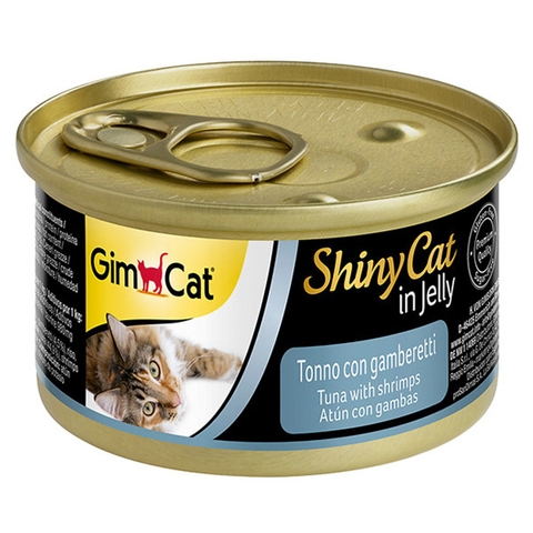 Pate cho mèo Gimcat Shiny Cat in Jelly - 70g - Vị cá ngừ và tôm