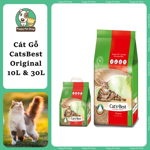 ♨️Cát vệ sinh hữu cơ cho Mèo Cat's Best Original 5L-10L-30L 🐱