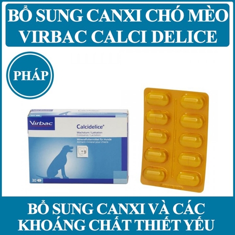 Canxi Delice lẻ 10 viên - Bổ sung Canxi & Khoáng chất cho thú cưng