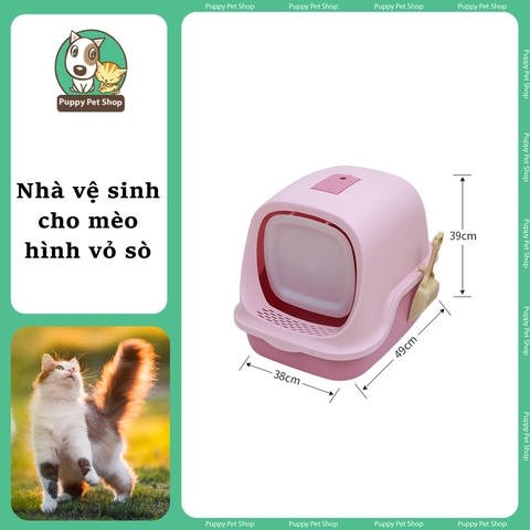 Nhà vệ sinh cho mèo hình vỏ sò