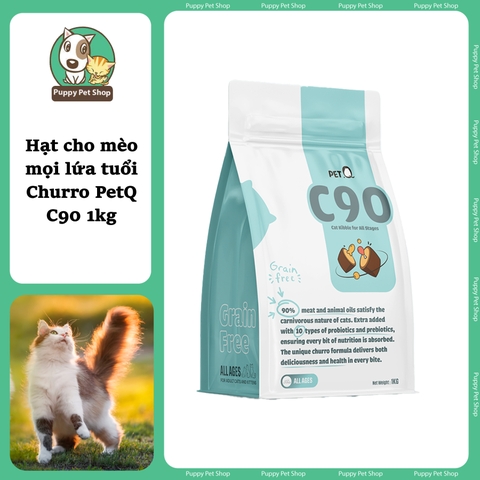 Hạt cho mèo mọi lứa tuổi Churro PetQ C90 1kg