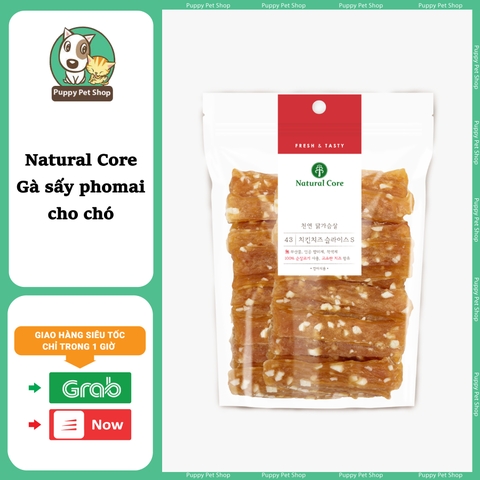 Natural Core Gà sấy phomai cho chó 180g