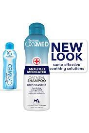 Dầu gội trị ngứa trên da do gàu cho Chó - OxyMed Medicated Oatmeal Shampoo