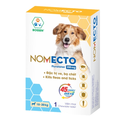 Viên nhai đặc trị ve rận bọ chét cho chó Nomecto