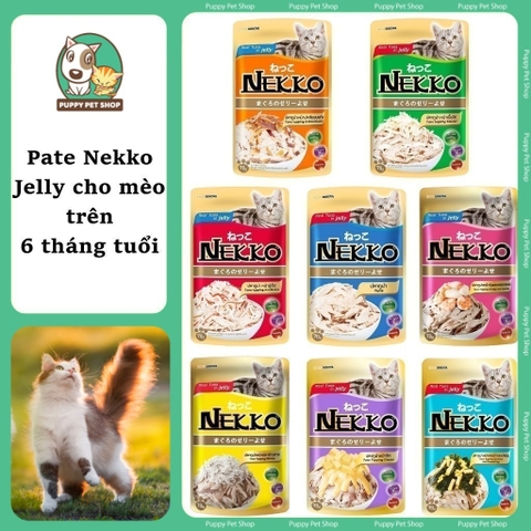 Pate Nekko jelly dành cho mèo trưởng thành trên 6 tháng tuổi 70g