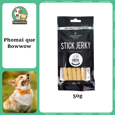 Que thưởng Bowwow Stick Jerky cho chó