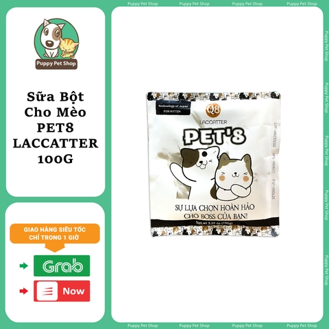 Sữa Bột Chuẩn WHO-GMP Cho Mèo PET8 LACCATTER
