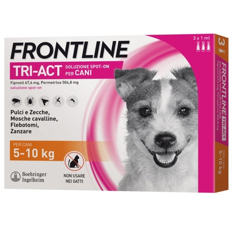 Thuốc trị ve, rận cho chó từ 5-10kg - Frontline Tri-act
