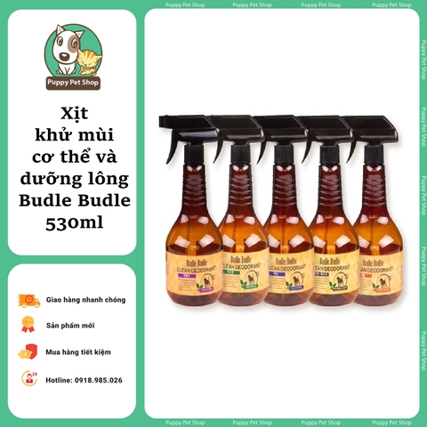 Xịt khử mùi dưỡng lông Budle'Budle 530ml