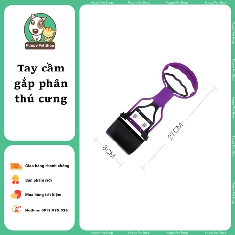 Xẻng gắp phân chó mèo có tay cầm tiện lợi _ DỤNG CỤ HÓT PHÂN