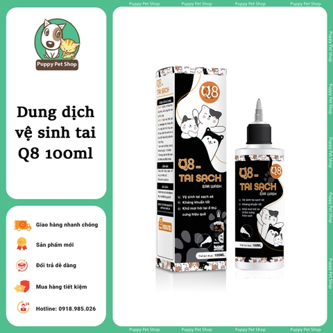 Dung dịch vệ sinh tai Q8 100ml