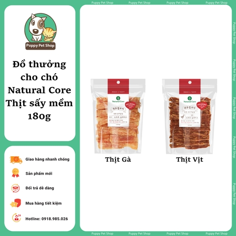 Natural Core Thịt sấy mềm cho chó 180g