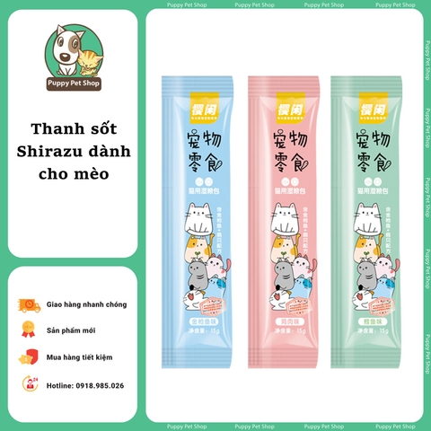Thanh sốt cho mèo Shizuka đủ vị